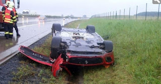 Una Ferrari 599 GTO distrutta in Repubblica Ceca