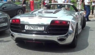 VIDEO: Audi R8 cromata a Montecarlo