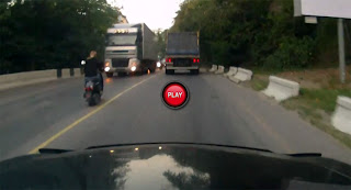 VIDEO: colpo di sonno a bordo di uno scooter