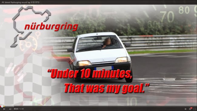 Con una Citroen AX al Nurburgring in meno di 10 minuti (VIDEO)