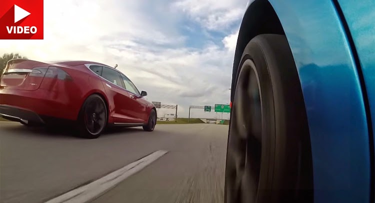 Tesla Model S P85D contro Lamborghini Aventador (VIDEO)
