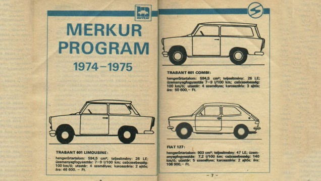 Le auto in vendita in Ungheria durante l’era sovietica