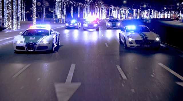 Le supercar della polizia di Dubai
